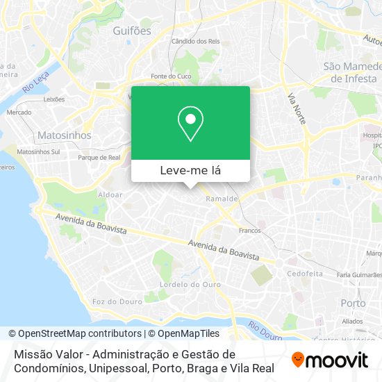 Missão Valor - Administração e Gestão de Condomínios, Unipessoal mapa