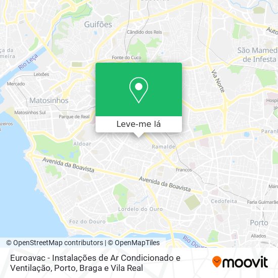 Euroavac - Instalações de Ar Condicionado e Ventilação mapa