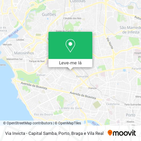 Via Invicta - Capital Samba mapa