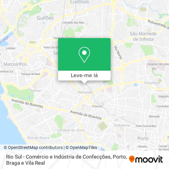 Rio Sul - Comércio e Indústria de Confecções mapa