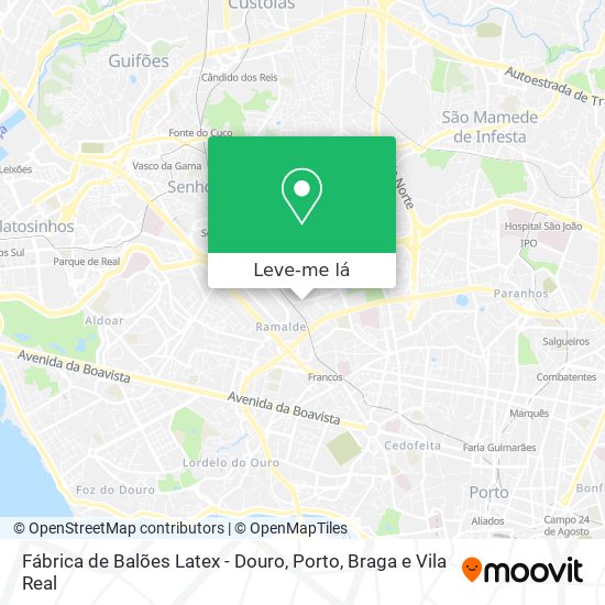 Fábrica de Balões Latex - Douro mapa