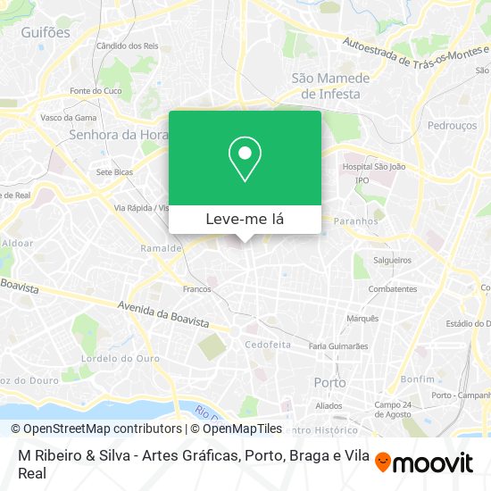 M Ribeiro & Silva - Artes Gráficas mapa