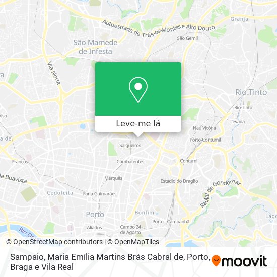 Sampaio, Maria Emília Martins Brás Cabral de mapa