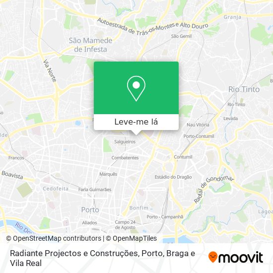 Radiante Projectos e Construções mapa