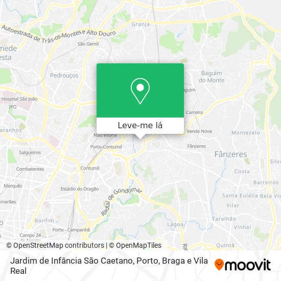 Jardim de Infância São Caetano mapa