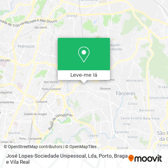 José Lopes-Sociedade Unipessoal, Lda mapa