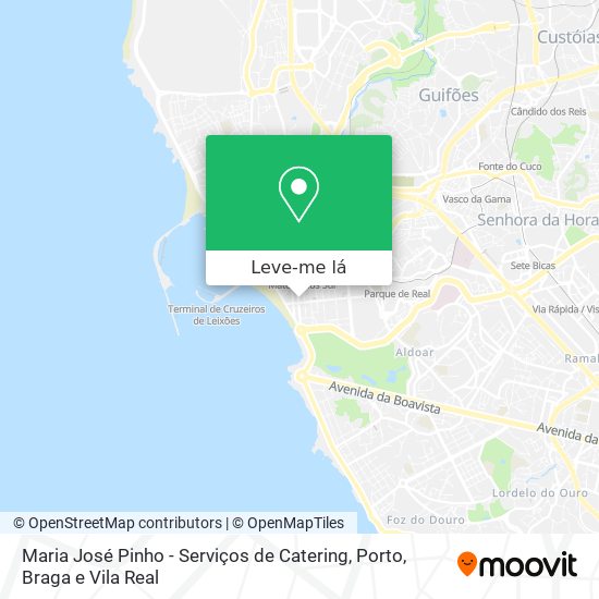 Maria José Pinho - Serviços de Catering mapa