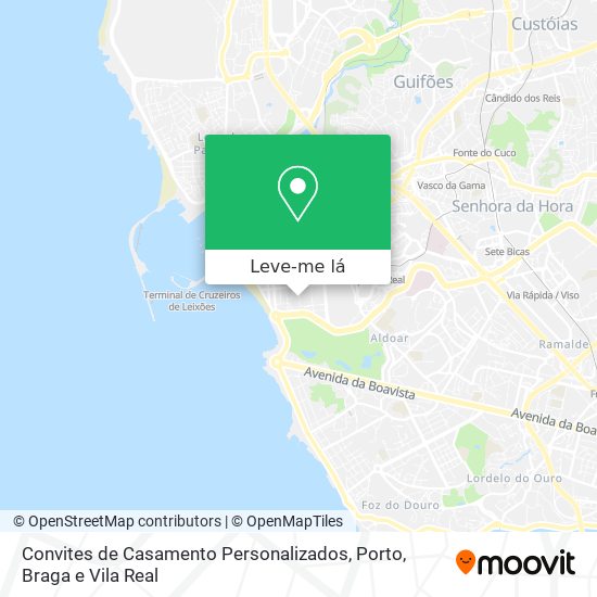 Convites de Casamento Personalizados mapa