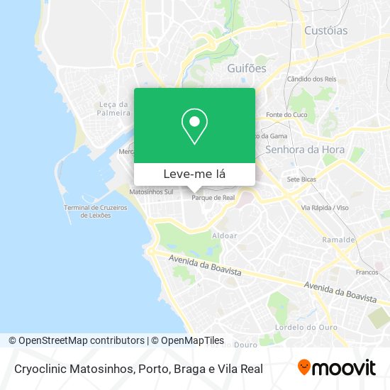 Cryoclinic Matosinhos mapa