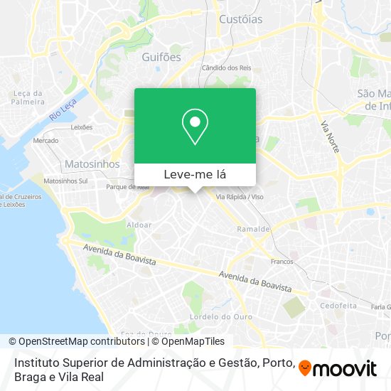 Instituto Superior de Administração e Gestão mapa