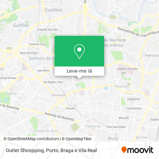 Outlet Shoopping mapa