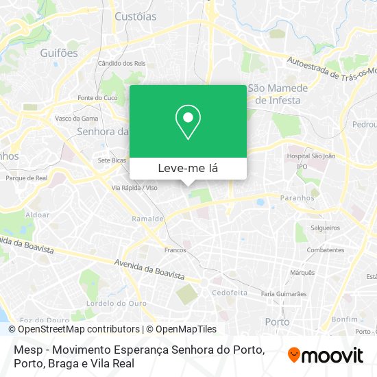 Mesp - Movimento Esperança Senhora do Porto mapa