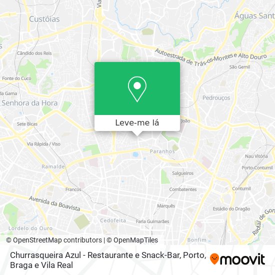 Churrasqueira Azul - Restaurante e Snack-Bar mapa