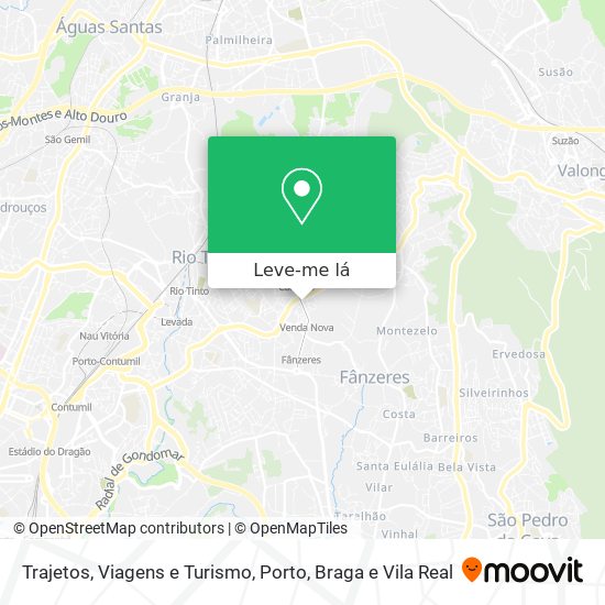 Trajetos, Viagens e Turismo mapa