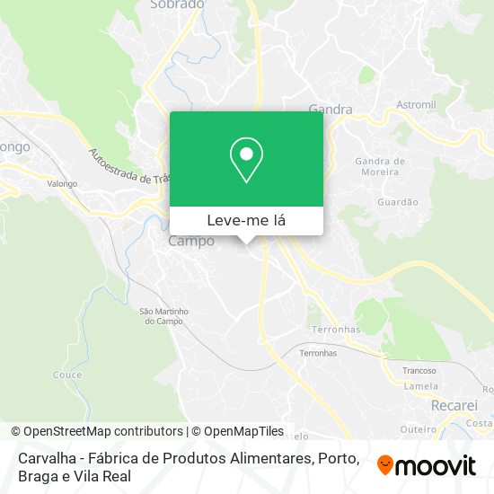 Carvalha - Fábrica de Produtos Alimentares mapa