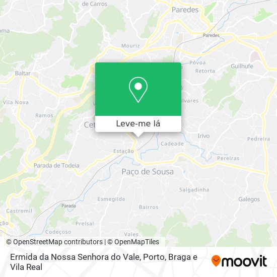 Ermida da Nossa Senhora do Vale mapa