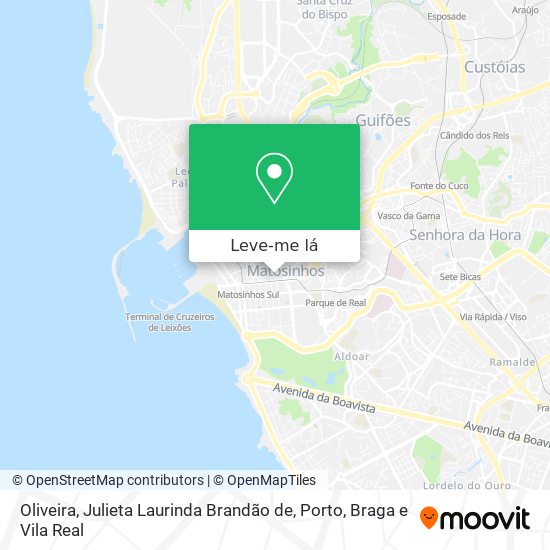 Oliveira, Julieta Laurinda Brandão de mapa