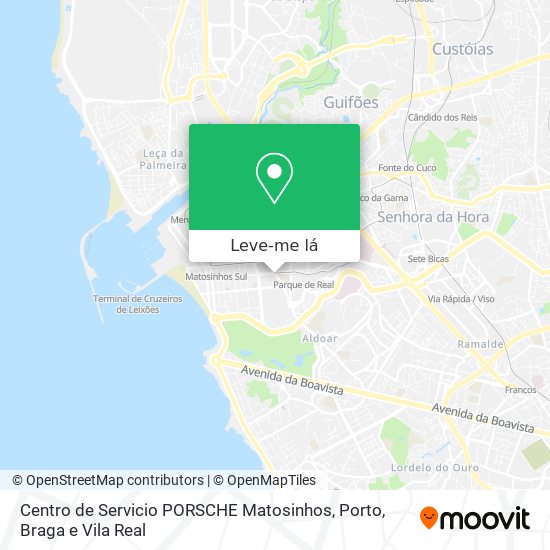 Centro de Servicio PORSCHE Matosinhos mapa