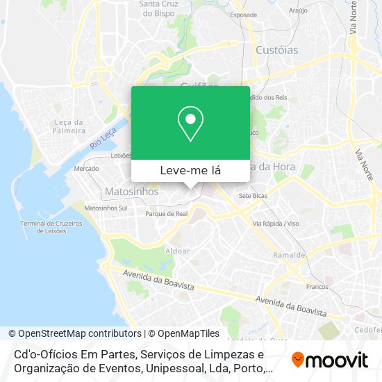 Cd'o-Ofícios Em Partes, Serviços de Limpezas e Organização de Eventos, Unipessoal, Lda mapa