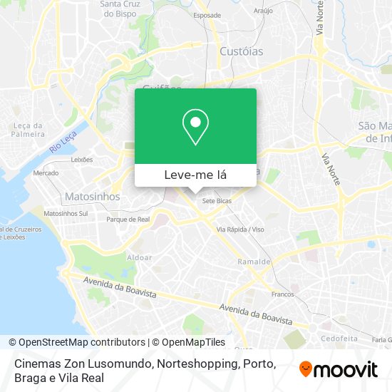 Cinemas Zon Lusomundo, Norteshopping mapa