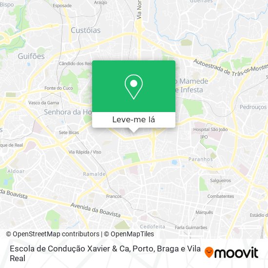 Escola de Condução Xavier & Ca mapa