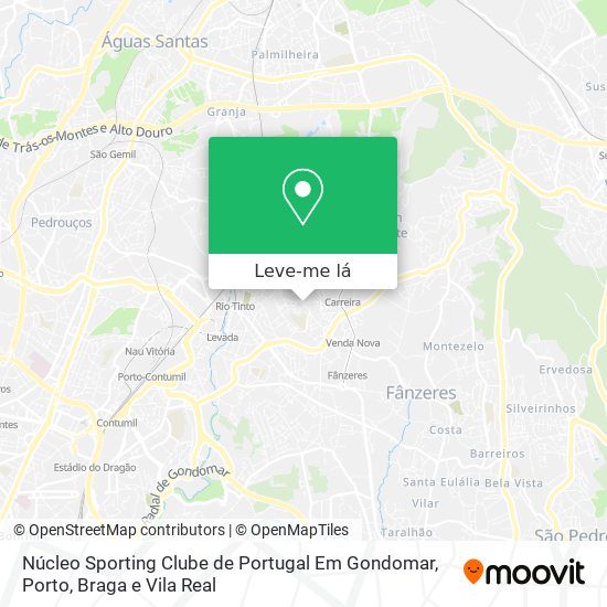 Núcleo Sporting Clube de Portugal Em Gondomar mapa