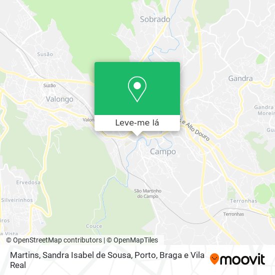 Martins, Sandra Isabel de Sousa mapa