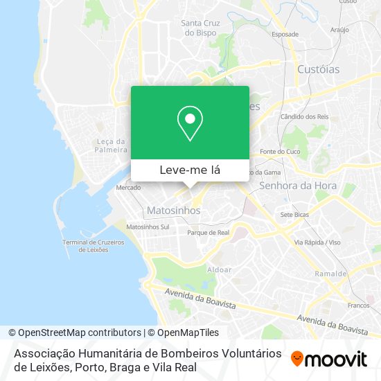 Associação Humanitária de Bombeiros Voluntários de Leixões mapa