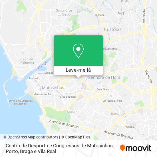 Centro de Desporto e Congressos de Matosinhos mapa