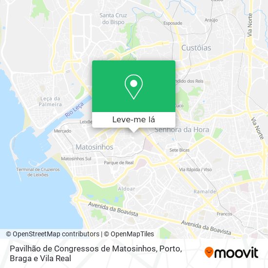 Pavilhão de Congressos de Matosinhos mapa