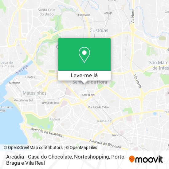 Arcádia - Casa do Chocolate, Norteshopping mapa