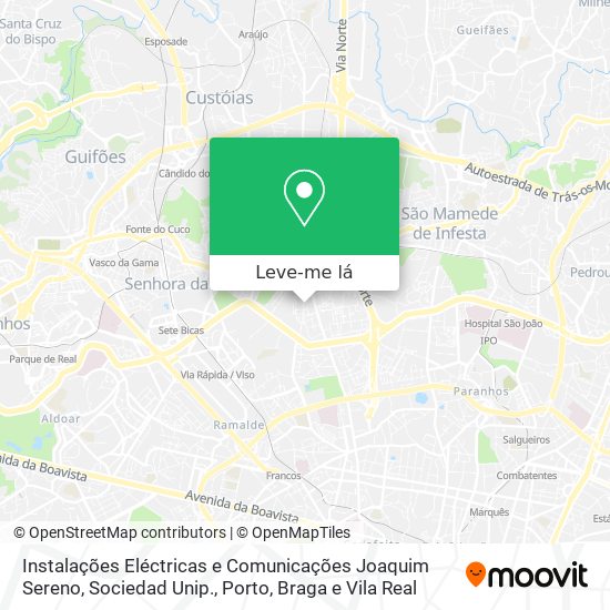 Instalações Eléctricas e Comunicações Joaquim Sereno, Sociedad Unip. mapa