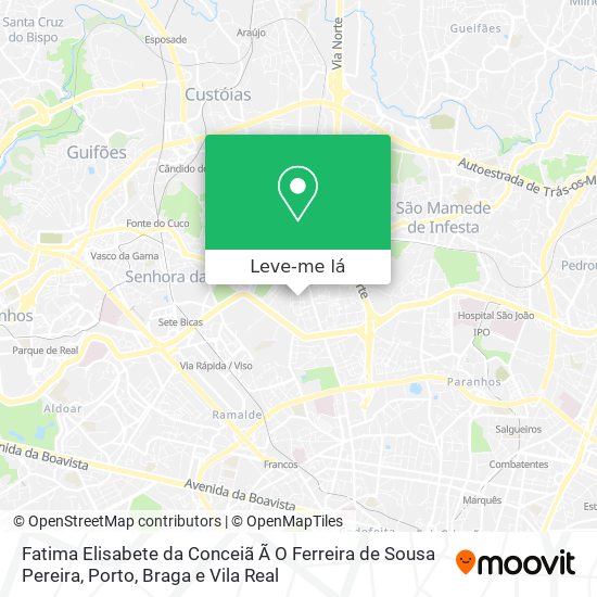 Fatima Elisabete da Conceiã Ã O Ferreira de Sousa Pereira mapa