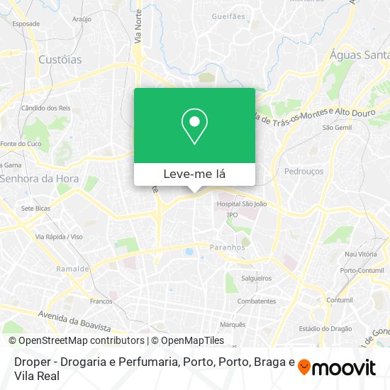 Droper - Drogaria e Perfumaria, Porto mapa