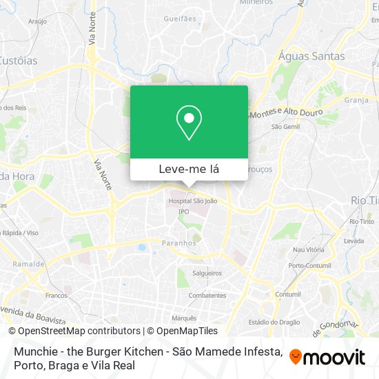 Munchie - the Burger Kitchen - São Mamede Infesta mapa