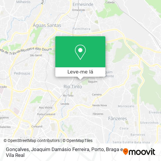 Gonçalves, Joaquim Damásio Ferreira mapa