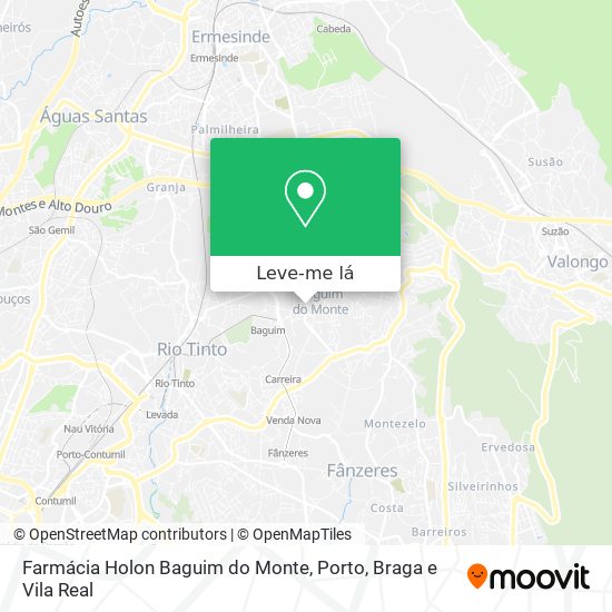 Farmácia Holon Baguim do Monte mapa