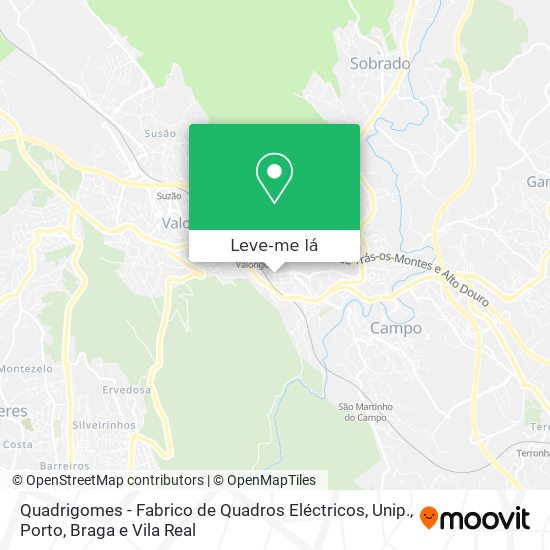 Quadrigomes - Fabrico de Quadros Eléctricos, Unip. mapa