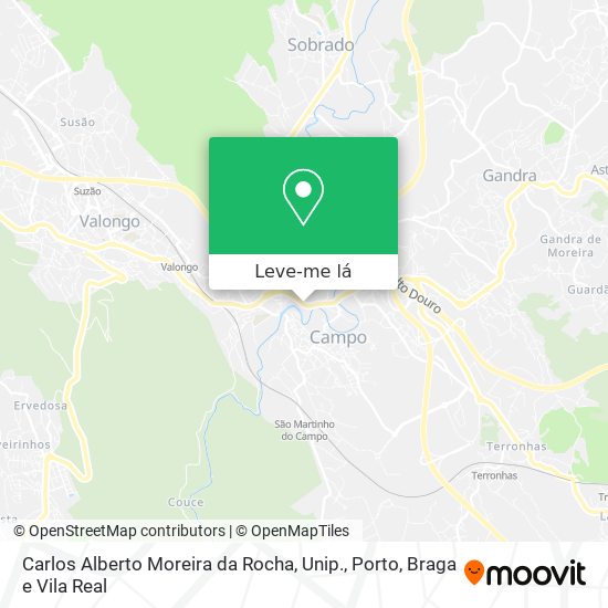 Carlos Alberto Moreira da Rocha, Unip. mapa