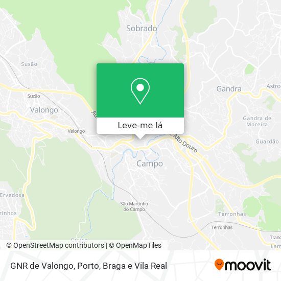 GNR de Valongo mapa