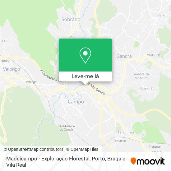 Madeicampo - Exploração Florestal mapa