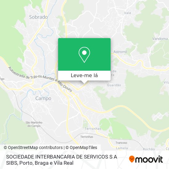 SOCIEDADE INTERBANCARIA DE SERVICOS S A SIBS mapa