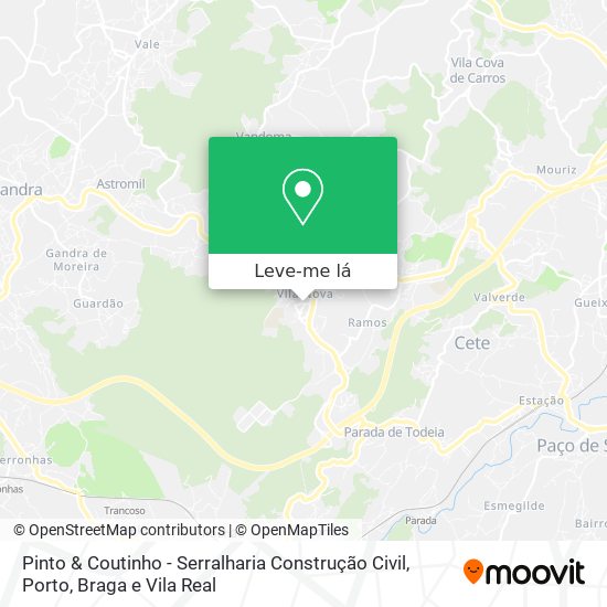 Pinto & Coutinho - Serralharia Construção Civil mapa