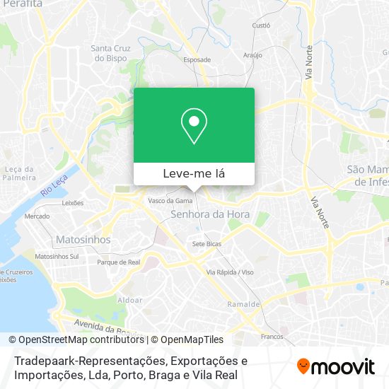 Tradepaark-Representações, Exportações e Importações, Lda mapa