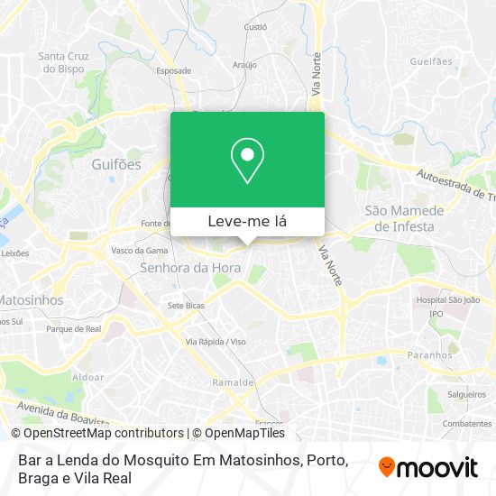 Bar a Lenda do Mosquito Em Matosinhos mapa