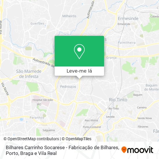 Bilhares Carrinho Socarese - Fabricação de Bilhares mapa