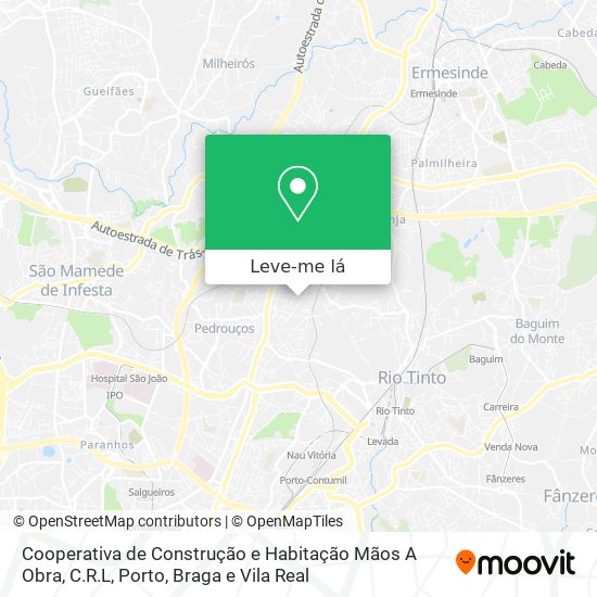 Cooperativa de Construção e Habitação Mãos A Obra, C.R.L mapa