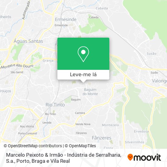 Marcelo Peixoto & Irmão - Indústria de Serralharia, S.a. mapa