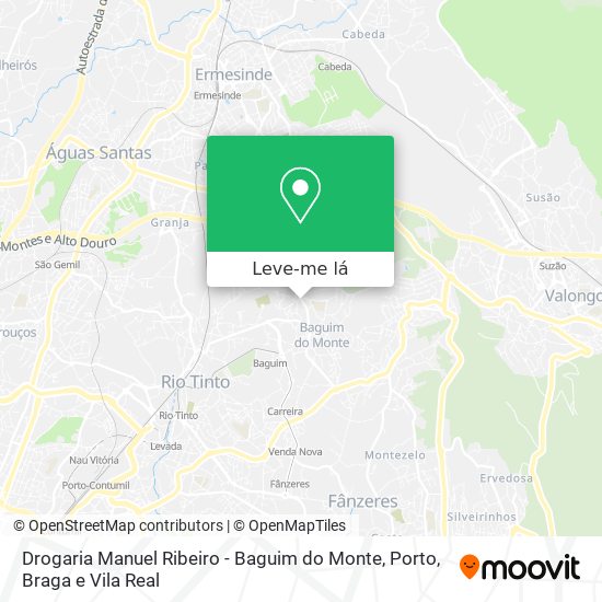 Drogaria Manuel Ribeiro - Baguim do Monte mapa