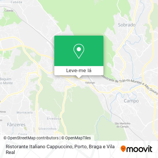 Ristorante Italiano Cappuccino mapa